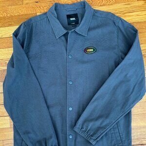 Vans Gray Torrey Jacket - never worn - Mens XL - Peace signs - Snaps